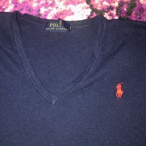 Polo V-Neck Sweater